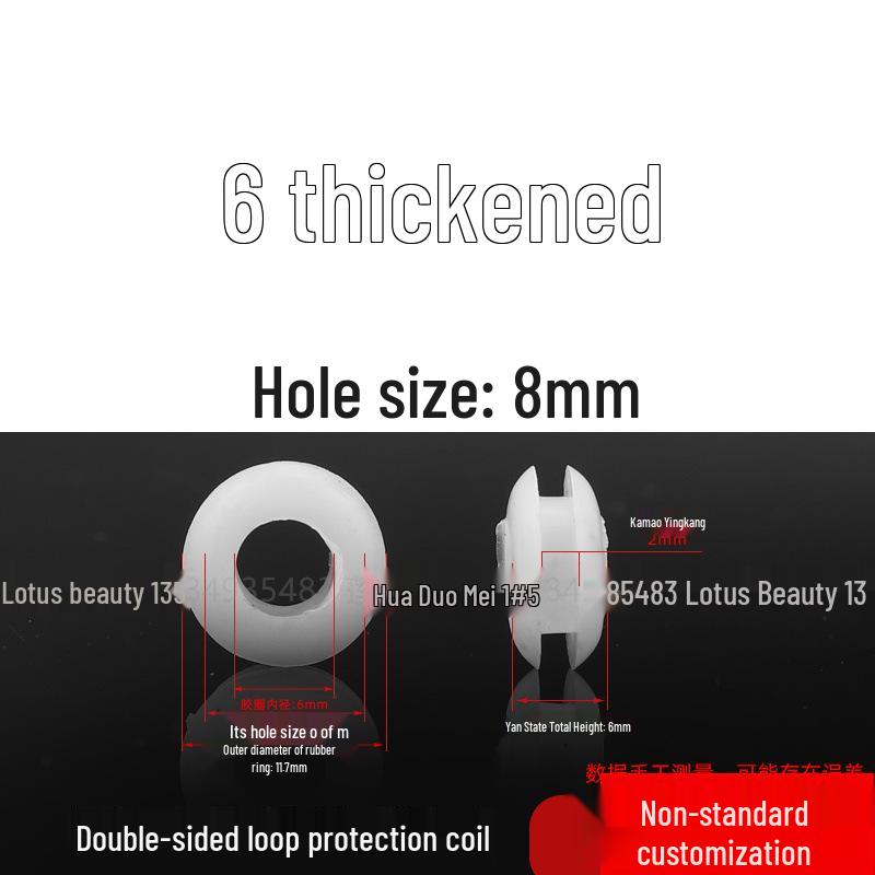 Industrial Dustproof Double-Sided Rubber Cable Grommet & Sealing Ring for Distribution Box