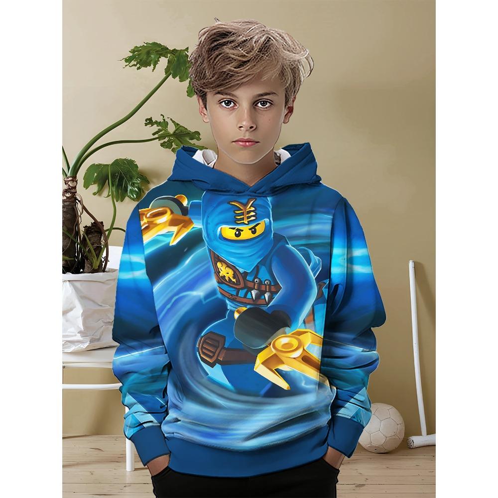 3D Print Cartoon Game All Seasons N-ninjagos Children Casual Sweatshirt Cool Pullover Tops Unisex Clothes Boy Girl Hoodies