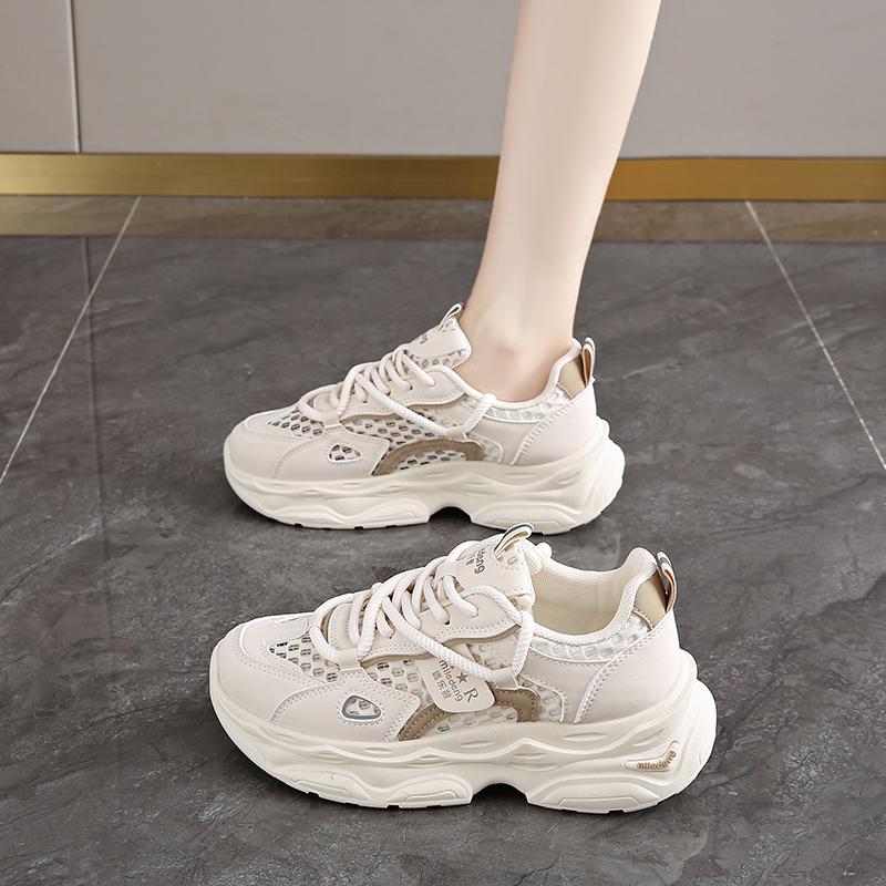 Fashion Fashion Breathable Chunky Sneakers Women 2025 Spring Summer New  Non Slip Wading Shoes Woman Thick Sole Platform Sports Shoes