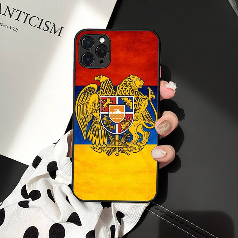 Armenia Armenians Flag Phone Case for iPhone 11 12 13 Mini Pro XS MAX 8 7 6 6S Plus X 5S SE 2020 XR Case