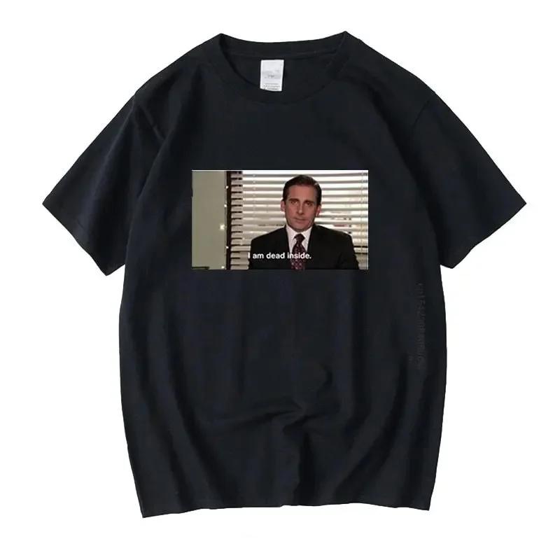 Jeg er død inni sommer Herre Dame T-skjorte Topp The Us Office Herre Dame T-skjorter Meme Morsomme T-skjorter Camisas Hombre Oversized
