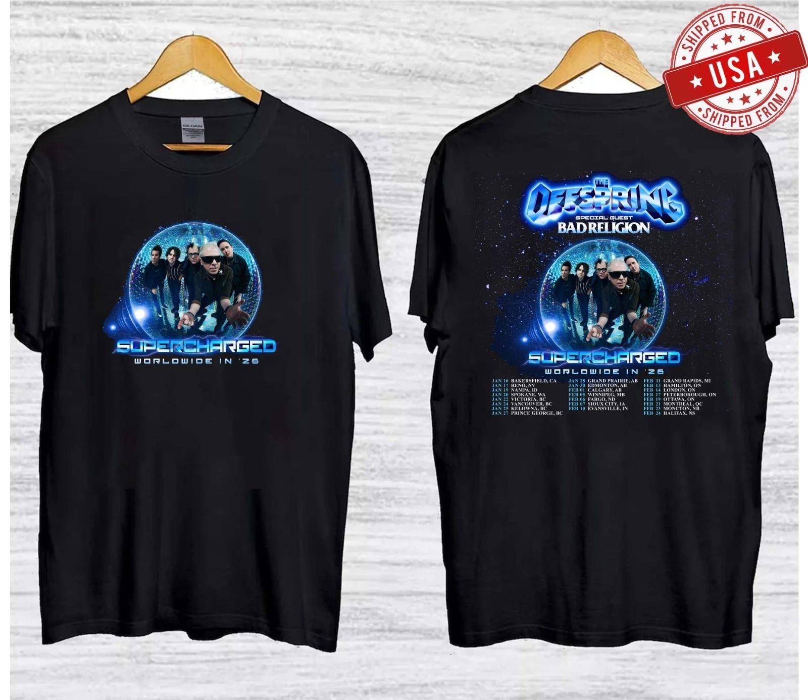 The Offspring Supercharged Worldwide 2026 Tour T-Shirt M