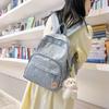 Women ins small floral backpack girls junior high school college students school bag