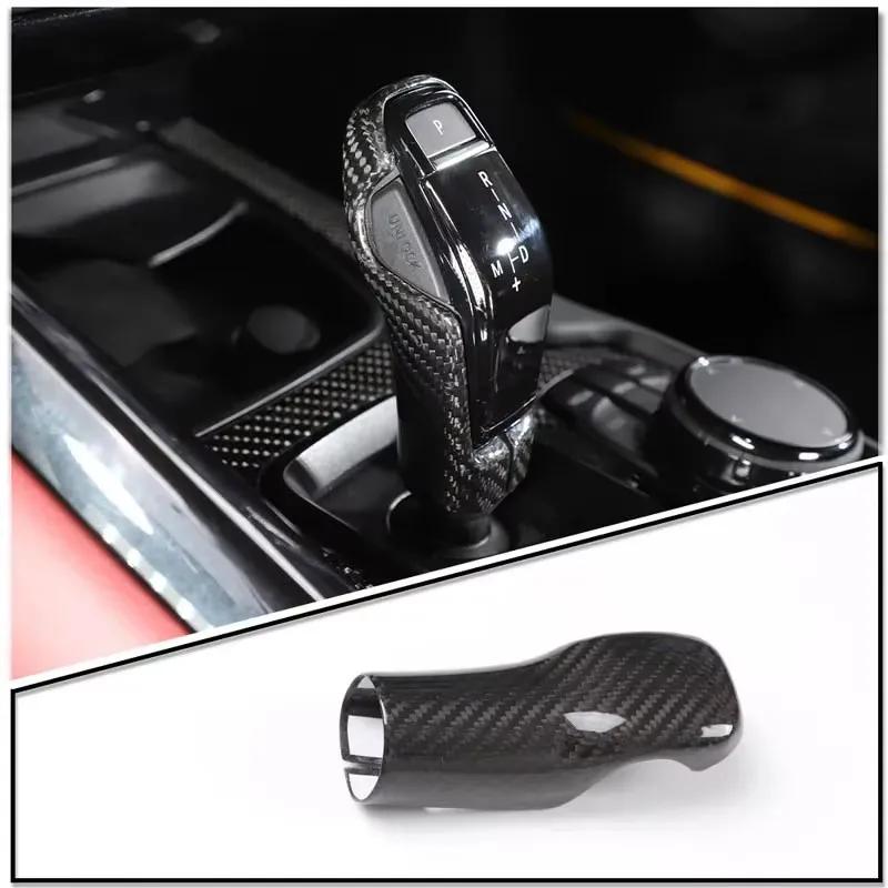 

Real Carbon Fiber For Toyota GR Supra A90 2019-2026 Car Shift Head Protective Cover Decorative Sticker Car Interior Accessories