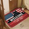 Black Cat America 250th Anniversary Doormat Funny Patriotic Entrance Rug 1776 2026 Non-Slip Welcome Mat US Independence Decor