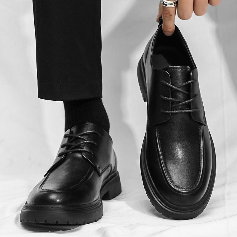 Fashion 2024 Leather Men Shoes Luxury Trendy Casual Slip on Formal Loafers Men Moccasins Italian Black Male Driving Shoes Sneakers