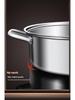 316 Stainless Steel Yin Yang Hot Pot with Induction Cooker Compatibility - Large Capacity Family Soup Pot