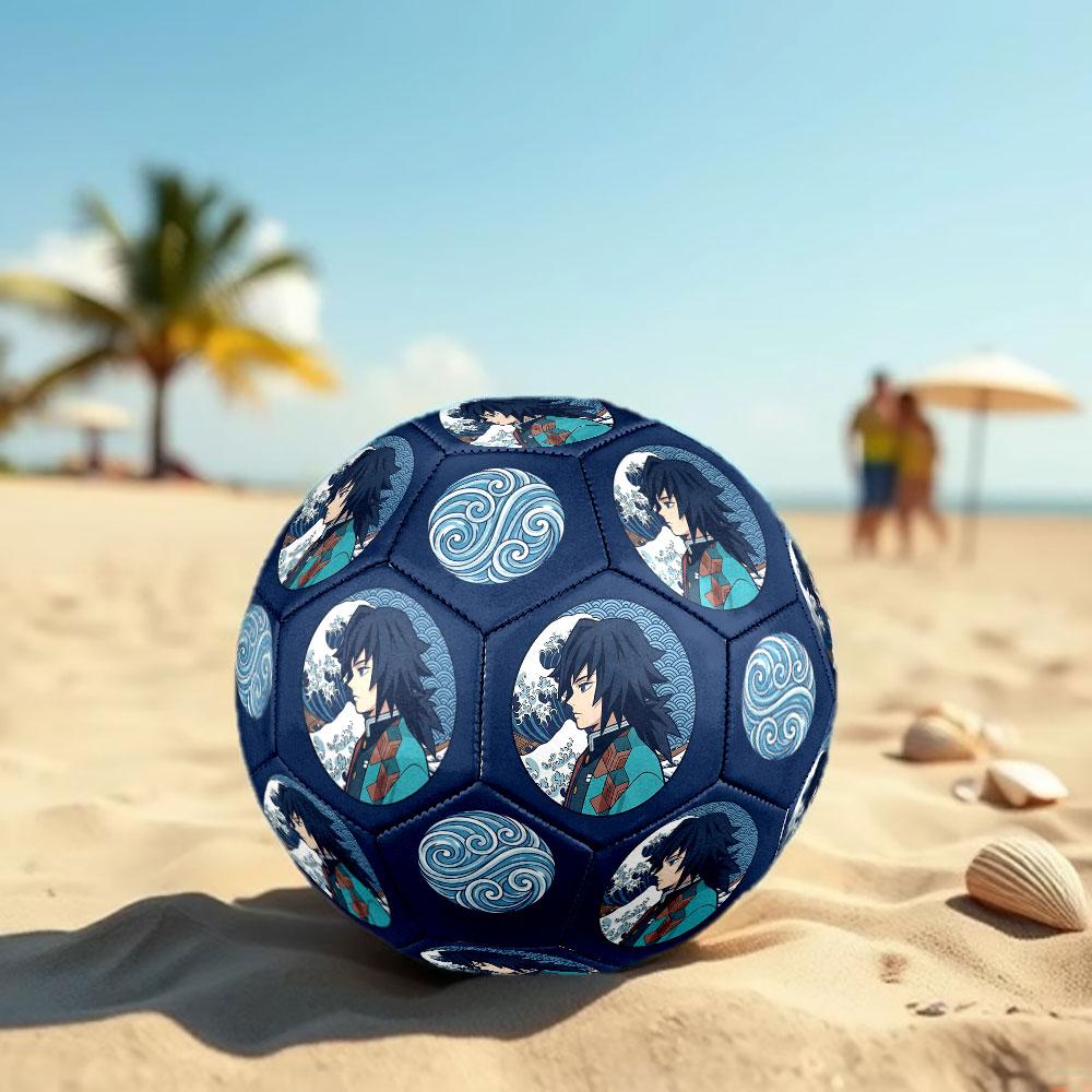 1pc Demon Slayer Kimetsu no Yaiba Soccer Ball Size 5 Indoor Soccer Ball Fashion Colorful Backyard Game - Great For Sports Fans Gift HE19