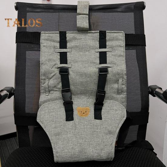 Toddler Booster Seat with Safety Buckle Adjustable Wear Resistant Foldable Dining Table High Chair Travel Booster Seat for Kids