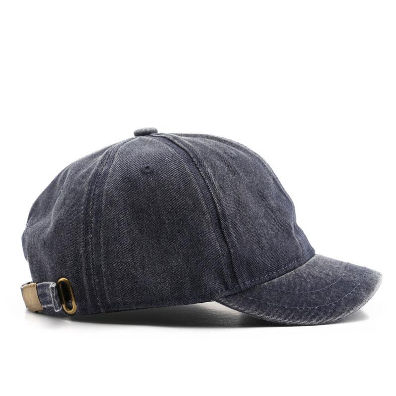

Street style men s solid color light plate short eave baseball cap outdoor sports women s sun protection sunshade cap duckbill c Adjustable&Adult темно-синього кольору