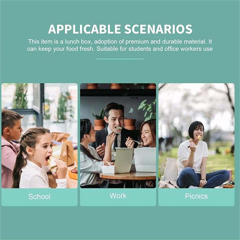 304 Stainless Steel Lunch Box, 550ml850ml1400ml2400ml Capacity, Leak-Proof, Easy To Clean, Suitable for Kids and Adults, Students, Office Workers,