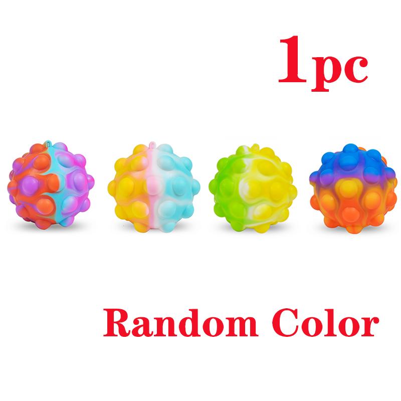 

4-12Pcs Stress Ball Fidget Toys 3D 3D Ball Push Bubble ADHD Autism Stress Relief Sensory Toys Party Favors for Kids Adults