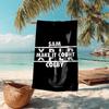 proof beach towel with Sam and Colby pattern - soft,absorbent,quick-drying,machine washable - perfect for swimming,camping,bathing