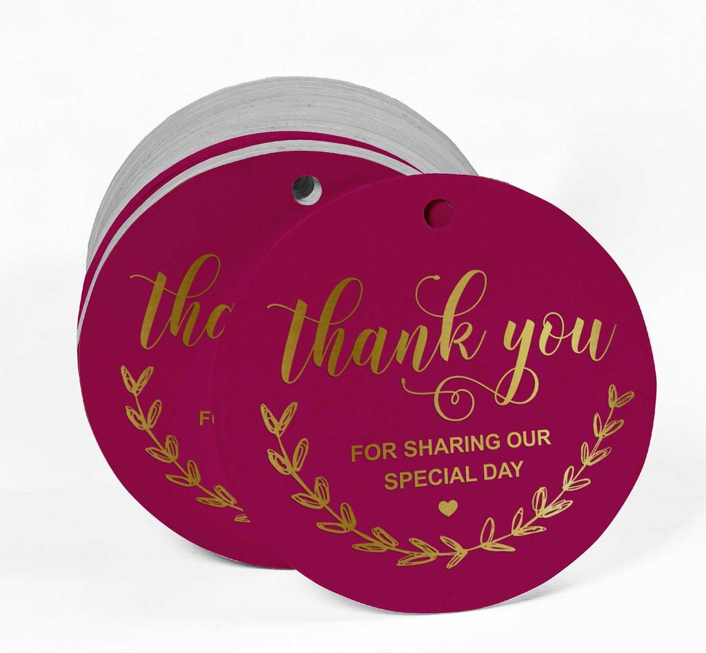 Inkdotpot Thank You For Sharing Our Special Day Bridal Shower-Baby Shower-Retirement-Wedding-Birthday Bottle Tag