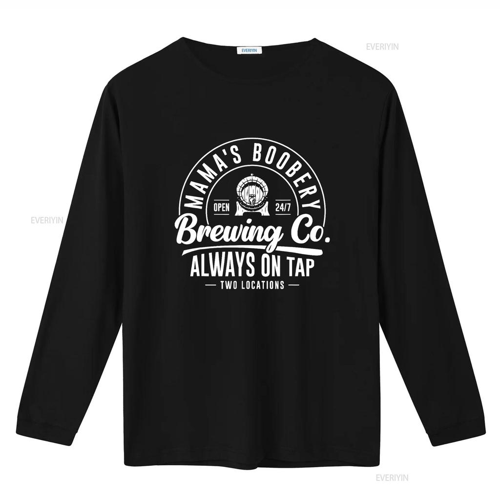 Mama s Boobery Brewing Co New Mom Breastfeeding Funny T Shirt vintage Washed Stretched Top For Everyday Wear Versatile homme