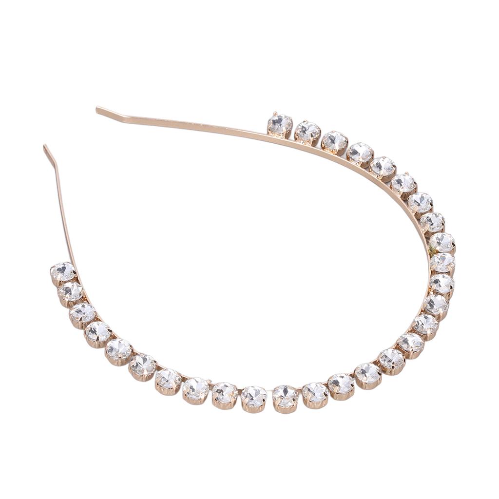 Rhinestone Headband Elastic Adjustable Exquisite Elegant Crystal Hairband for Wedding Dance Parties Photography