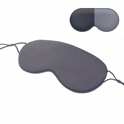 

DMaos Sleep Mask, Super Soft Lightweight Eye Pillow with Milk Silk and Warm Fabric Sides, Adjustable Slip-Hold Ear Straps (Black + Gray)