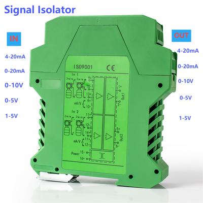 Signal Isolator Power Current Transmitter 4-20mA To 0-10V Isolator Distribution Signal Splitter 4-20mA Analog Isolation 0-5V
