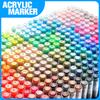 120/288/366 Colors Acrylic Paint Soft Brush Markers Set, Paint Pens Paint Markers, Acrylic Paint Pens for Wood, Stone, Canvas