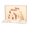 3D Pop Up Christmas Greeting Card Merry Christmas Gift Cards with Envelopes Santa Elk Snowman Holiday Cards for Christmas Parties Home Decor