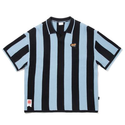 Li Ning X Henry Jones Collaboration Artiste T-shirt à Manches Courtes Rayé Doux Confortable Polyvalent Respirant Homme Hauts APLV275-2