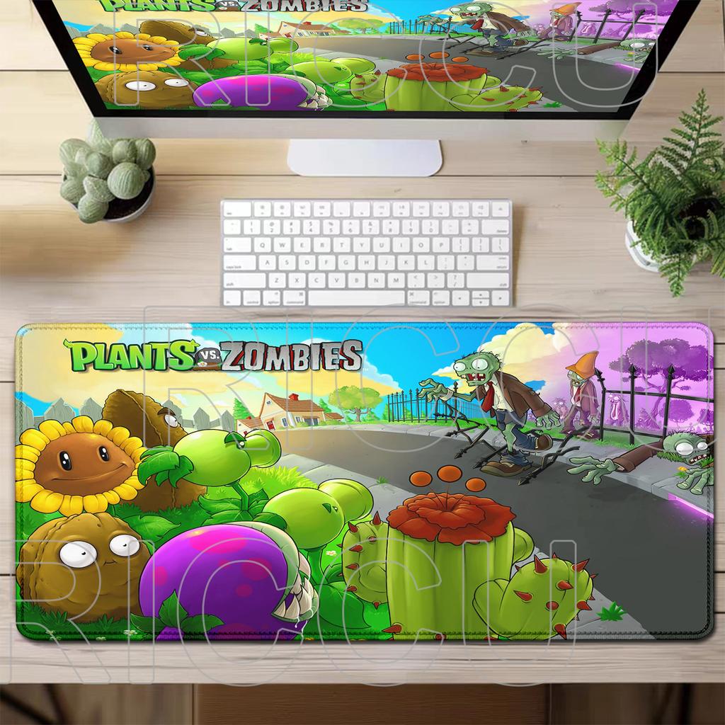 XXL HD Printing PVZ Plants vs Zombies All Scenes Mouse Pad Large Mousepad Keyboard Laptop Gaming PC Accessories Anime Desk Mat