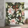 Modern Floral Shower Curtain Elegant Bathroom Decor for Your Home