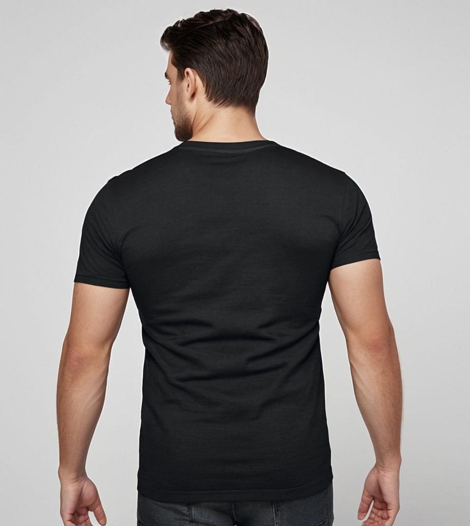 2-Pack Premium Cotton T-Shirts Black and Navy -