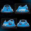 Angry Bird Licensed Waltzer Car, 12V Kids Bumper Car w/ Joysticks, Remote, Music LED Lights, Blue