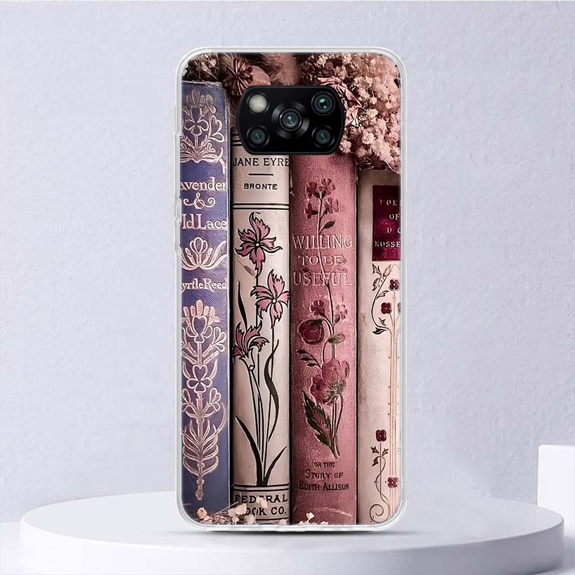 Read Books illustration Reading Soft Case For Xiaomi Poco X7 X6 X5 X4 X3 Nfc F7 Ultra F6 F5 Pro Phone Cover F4 Gt F3 M5S M4 M3 M