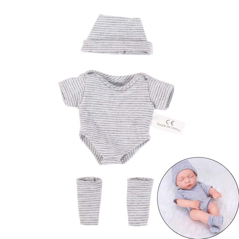 Puppenkleidung für 7,87 Zoll Babypuppen Kleidung Spielzeugpuppen Zubehör Geeignet für 20cm Puppe Strampler Pullover Puppenkleidung Zubehör