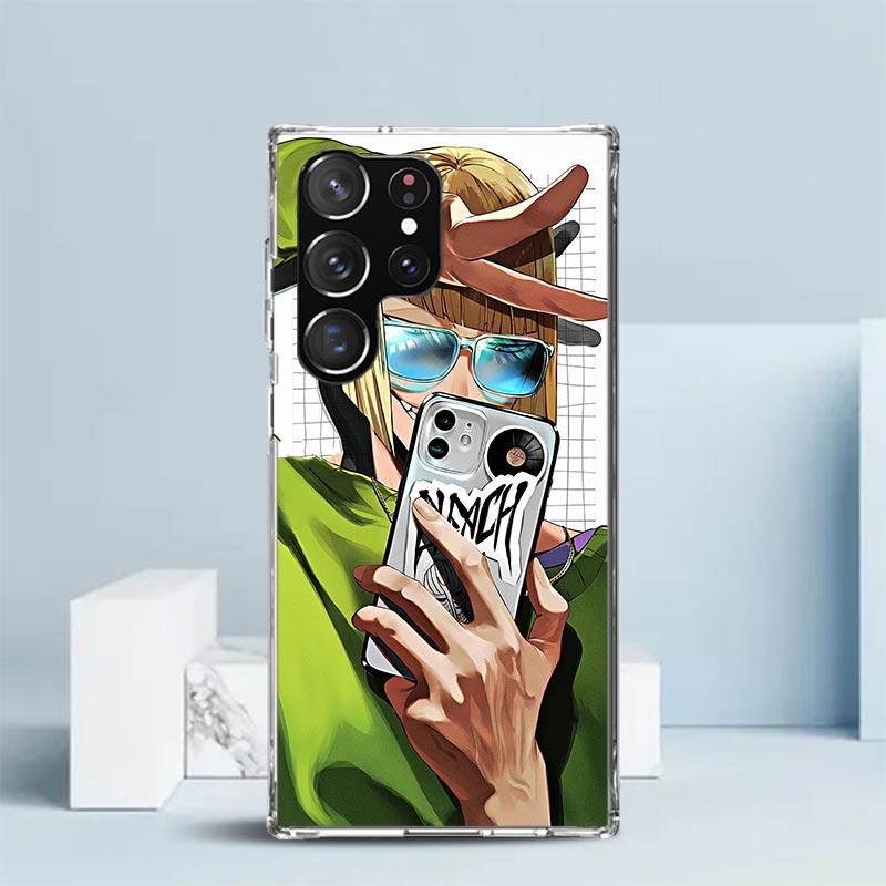 Bleach Shinji Hirako Soft Cover for Samsung Galaxy S25 Edge S26 S24 S23 Ultra Phone Case S22 S21 Plus S20 FE Print Pattern Shell