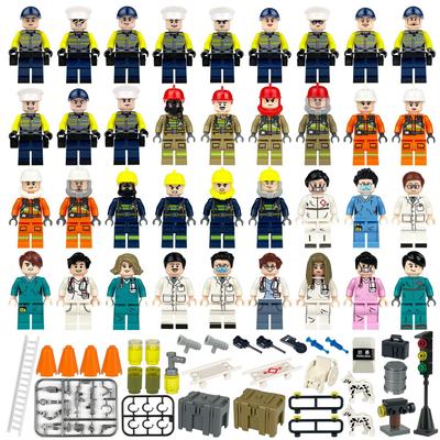 City Series Hasičský záchranný sbor Policie Medical Scene Postavy Stavební bloky Sestavte dětské stavebnice hračky