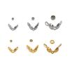 100Pcs Stainless Steel Buckle Positioning Bead, Clasp Connector for Chain Jewelry