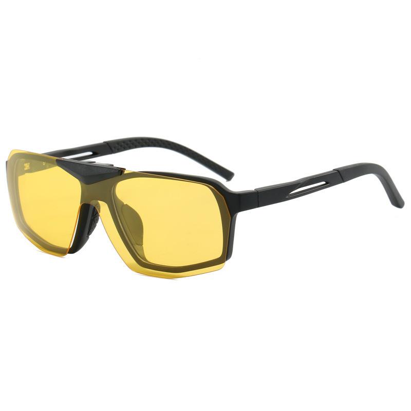 

New Flip Up Sports Sunglasses Dual-use Windproof Trendy Polarized Outdoor Cycling Mirror Set