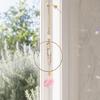 Prism Faux Crystal Sun Catcher, Hanging Window Suncatcher with Rainbow Maker, Car Home Garden Balcony Decor, Unique Gift for Housewarming Birthday