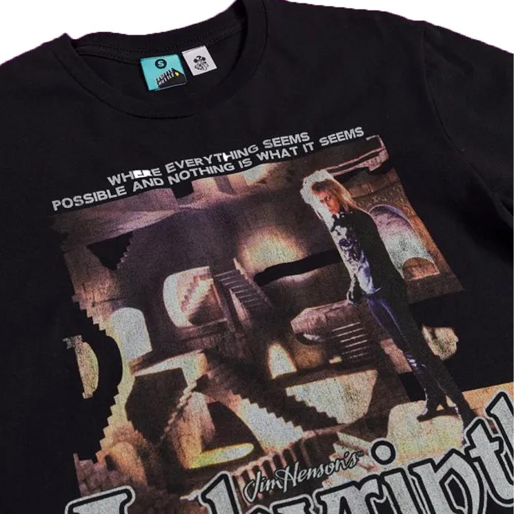 Labyrinth Unisex Adult Maze Scene Jareth The Goblin King T-Shirt