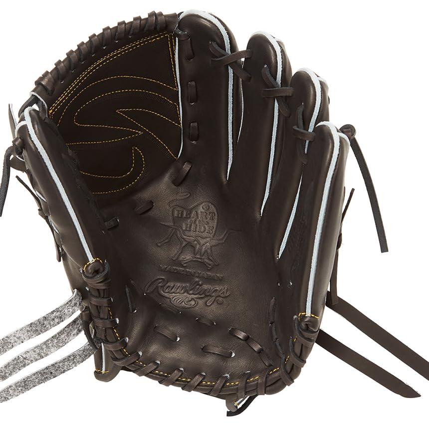 Rawlings Baseball HOH JAPAN Black Size Glove, Hardball, Adult, GH5HJD15, [Pitcher's Glove], 11.75 (Right-Handed Thrower)