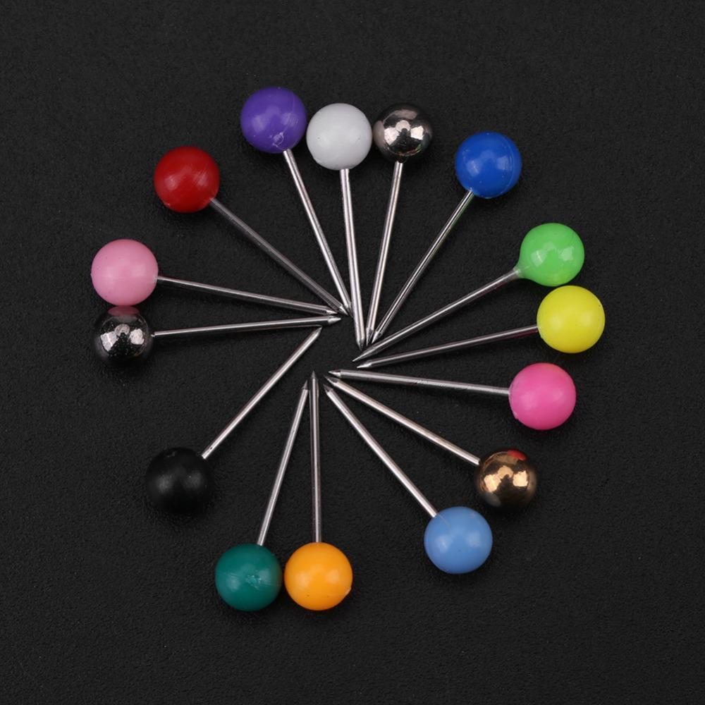 900pcs Round Head Dressmaking Pins Plastic Round Head Pins Pins Sewing Pins  Cork Board