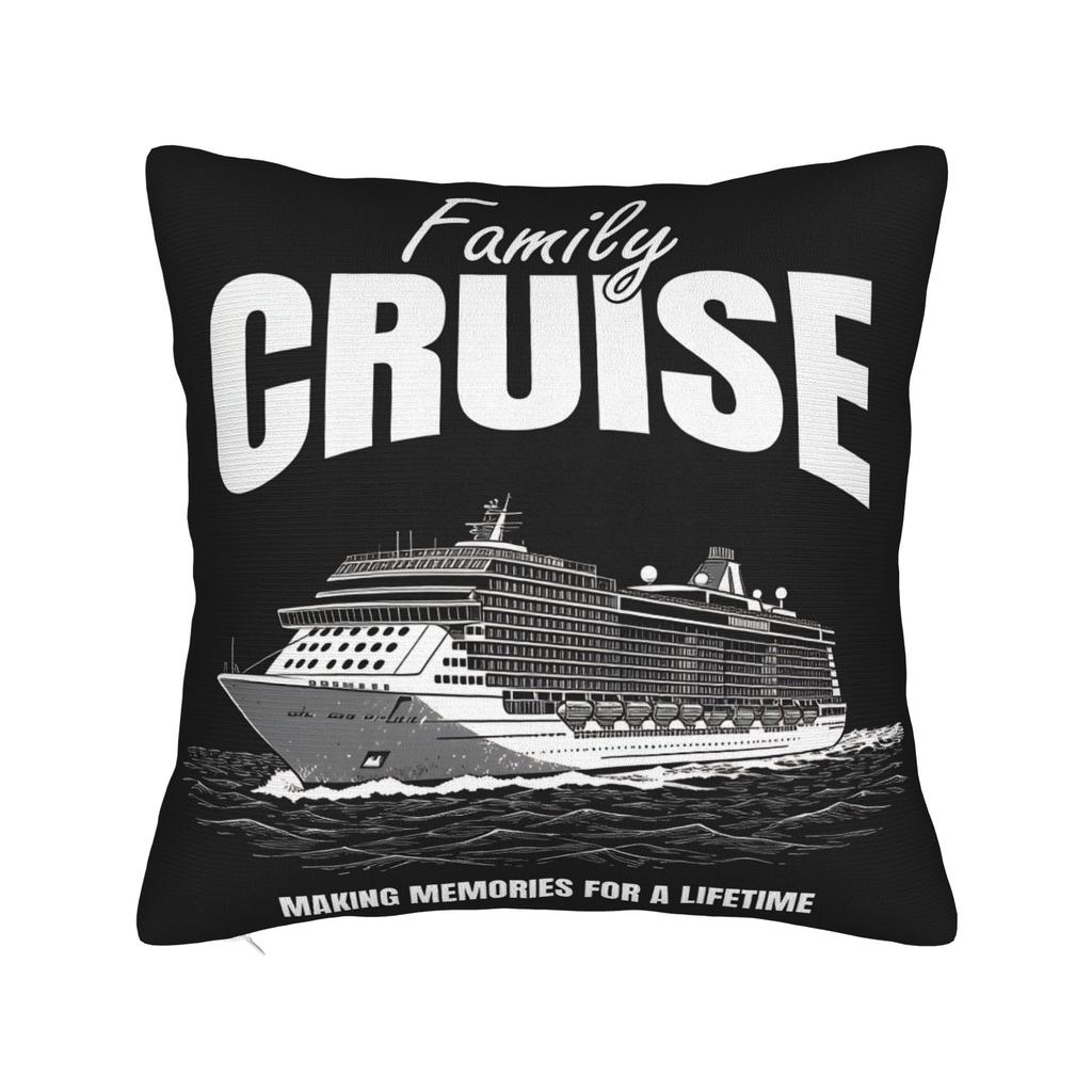 Family Cruise Pillow Cover Morden Pillow Case For Sofa Home Decoration Comfy Pillowcases Gift