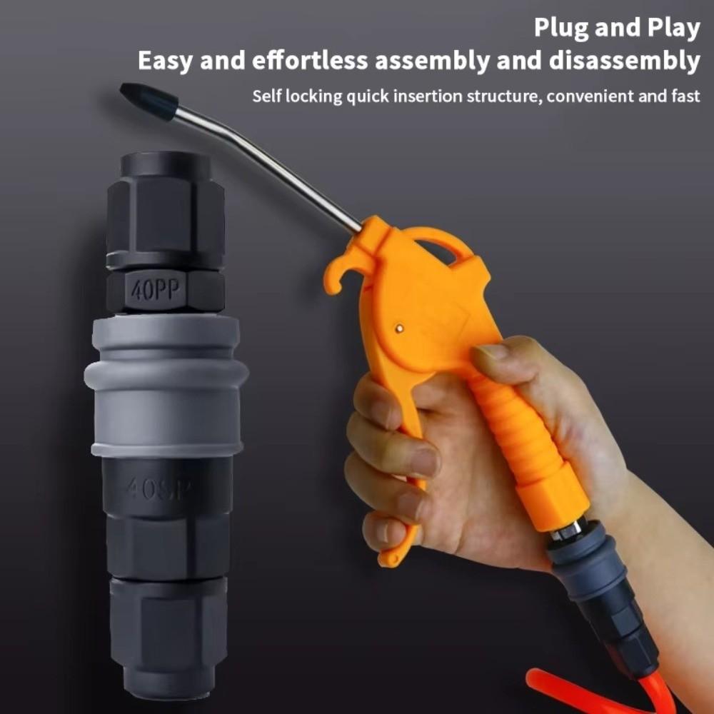 Plastic Steel Material Self-Locking Quick Connector Quick Coupling Connector For Compressor