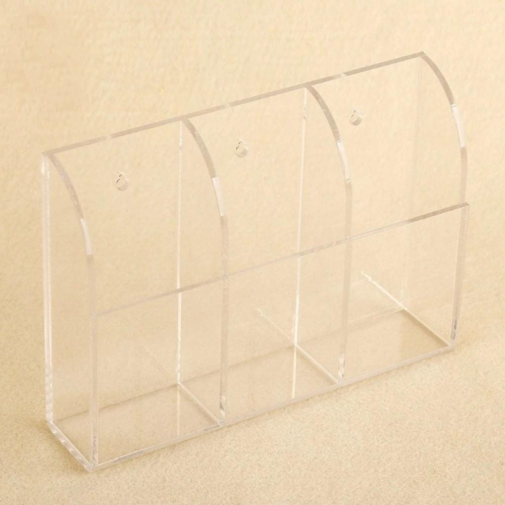 2/3 Grids Pen Storage Box Wall Mounted Makeup Organizer Remote Control Holder  for Home
