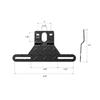 1pc Universal Car Trailer Light Bracket Car Lamp Hoods Bracket Car License Plate Light Bracket Auto Exterior Accessories