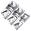 3 Peças/Conjunto Pé Calcador de Máquina de Costura Bainha Enrolada Estreita Metal Universal Ferramenta de Costura Doméstica Pé Calcador de Bainha 3/4/6mm