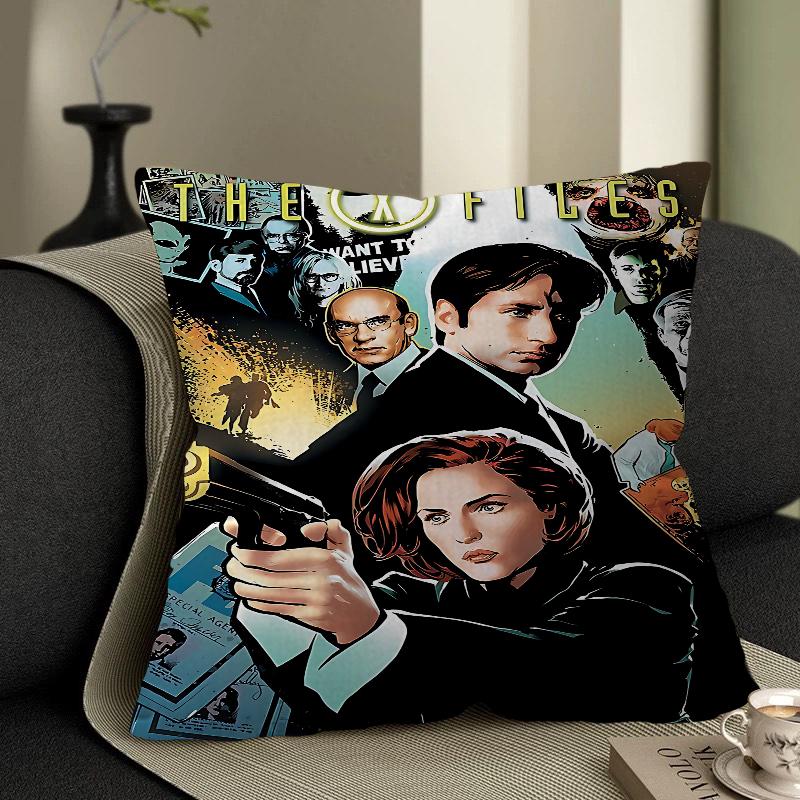 Horror Movie X-Files Pillow Anime Pillow Sofa Bed Head Pillow Cover Cushion Cover 45x45 Cm Fashion