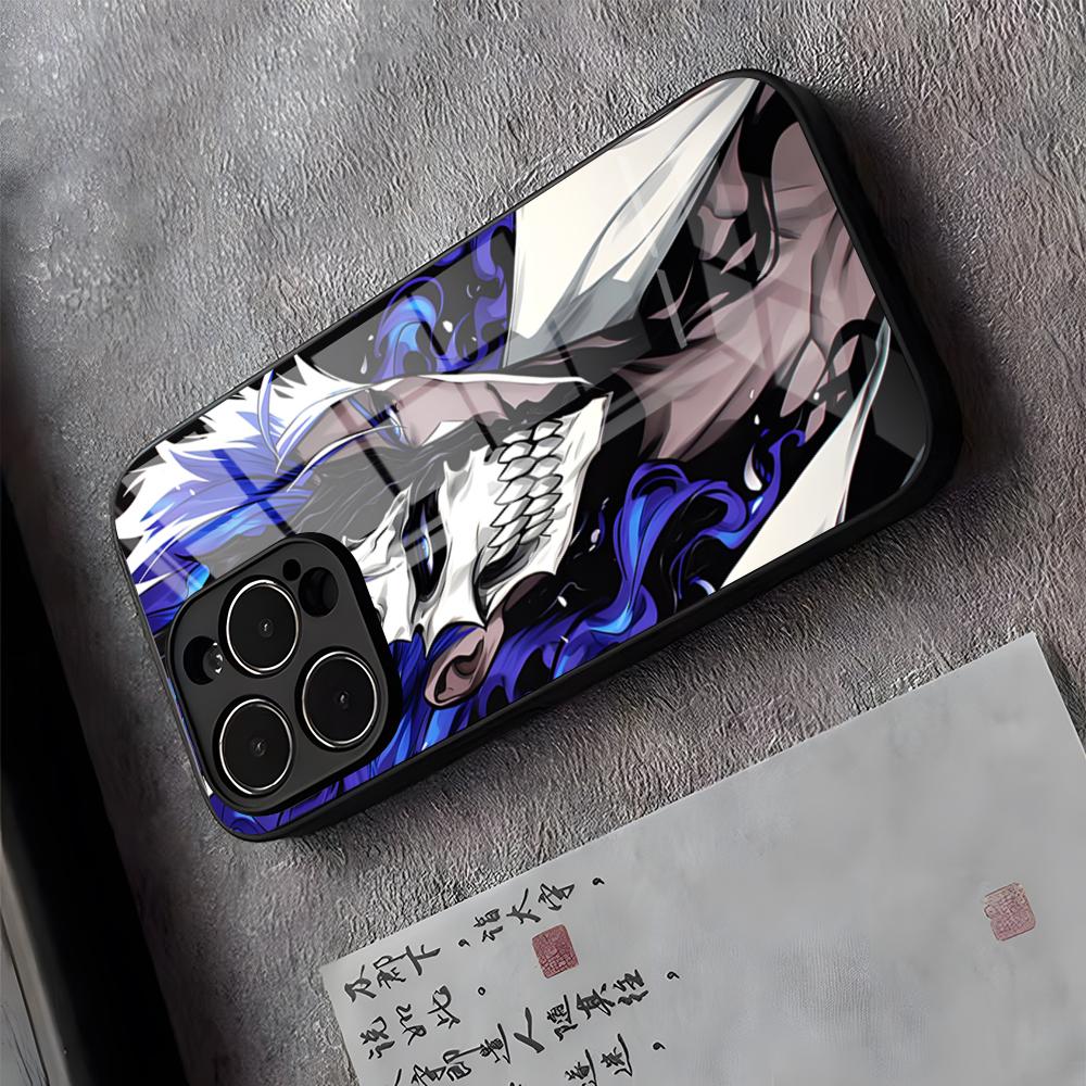 Bleach Grimmjow Anime Phone Case For IPhone 17 Pro Max 16 15 14 Pro Max 13 11 X Xs Xr 8 7Plus Glass Cover