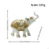 2 Pieces Resin Elephant Figurine Decorative Figure Prosperity for Art Collectors