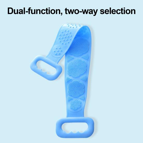Silicone Back Scrubber Easy To Clean 5Mm Thick Design Double-Sided