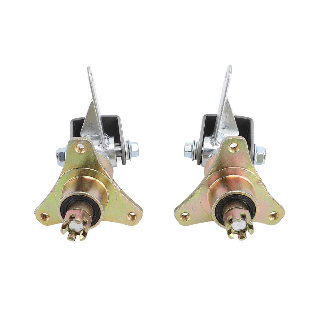 1 Pair Steering Spindle Bracket Set 3 Stud Front Wheel Hubs Steering Spindle Steel Alloy for 6 Inch Tires ATV Go Kart