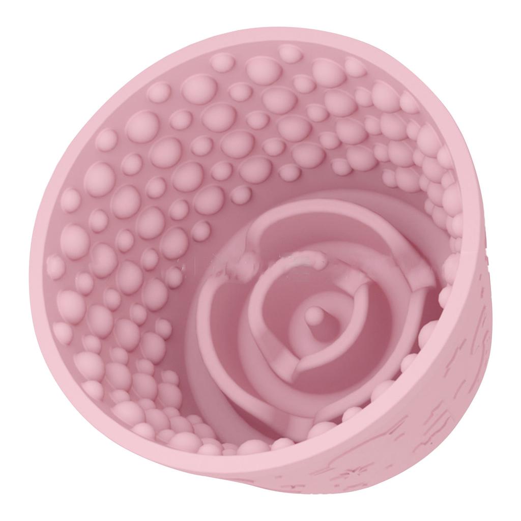 Dog Lick Bowl, Anxiety Relief Dog Licking Mat Freezer Dispenser, Non-Slip Anti-Choking Silicone Slow Feeder Lick Bowl For Small Dogs